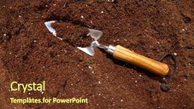  Presentation with fertilizer organic - Audience pleasing slide deck consisting of organic substratum with coconut fiber backdrop and a tawny brown colored foreground