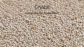  Presentation with fatty acids - Beautiful slide deck featuring organic white chia seed backdrop and a coral colored foreground