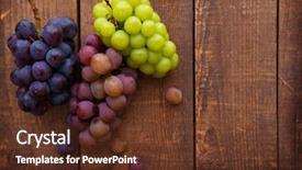  Presentation with wine green - Presentation theme consisting of organic wine - red black and white green background and a tawny brown colored foreground