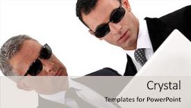  Presentation with father - Presentation theme enhanced with organised crime - father and son con man background and a lemonade colored foreground