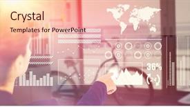  Presentation with organization - Beautiful PPT layouts featuring organization chart - businesswoman pointing on white background backdrop and a lemonade colored foreground