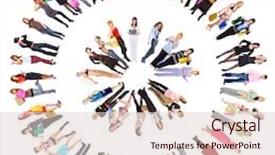  Presentation with diversity business ethics - Audience pleasing slides consisting of organization groups - circle diversity business backdrop and a lemonade colored foreground