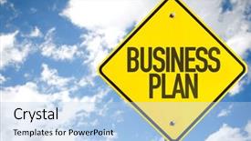  Presentation with business plan cover page images - Presentation theme enhanced with organization theory - business plan sign with sky background and a light blue colored foreground