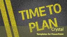  Presentation with time - Beautiful slide deck featuring organization theory - time to plan written backdrop and a tawny brown colored foreground