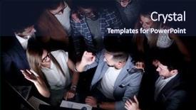  Presentation with close up of young girls - Beautiful slide set featuring organization trust - close up young colleagues giving backdrop and a navy blue colored foreground