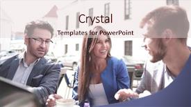  Presentation with two men on a judo - Presentation theme with organization trust - two men shaking hands background and a lemonade colored foreground