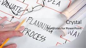  Presentation with organization charts - Colorful theme enhanced with organizational planning charts business graphs backdrop and a light gray colored foreground