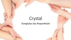  Presentation with members - Colorful presentation enhanced with athletics organizations - concept of the team's success backdrop and a pink colored foreground