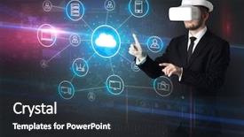  Presentation with social inequality concept - Colorful PPT layouts enhanced with organize lifesize projected social media backdrop and a  colored foreground