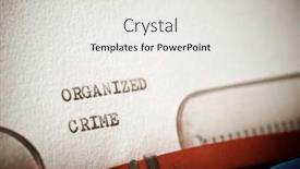  Presentation with organized crime - Slide deck with organized-crime-text-written background and a white colored foreground