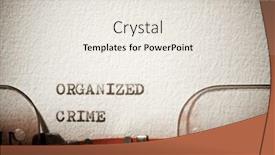  Presentation with organized crime - Presentation consisting of organized-crime-text-written background and a sky blue colored foreground