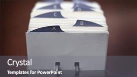  Presentation with business cards - Colorful presentation design enhanced with organizing business contacts and information backdrop and a gray colored foreground