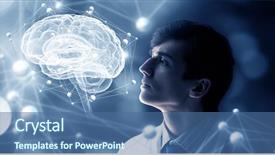  Presentation with medicine - Cool new slides with organs - innovative technologies in science backdrop and a ocean colored foreground