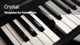  Presentation with note - Colorful presentation theme enhanced with organs - missing key or note concept backdrop and a black colored foreground