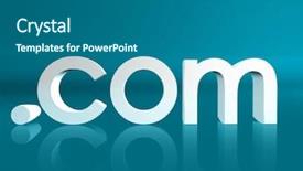  Presentation with name - Cool new presentation with orgen - dot com website domain name backdrop and a ocean colored foreground