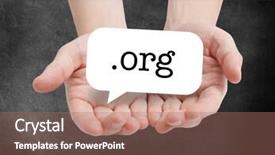  Presentation with dot map - PPT layouts with orgen - dot org written background and a  colored foreground