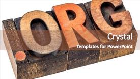  Presentation with nonprofit - Slide set with orgen - organization - dot org internet background and a red colored foreground