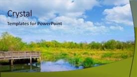  Presentation with houston - Presentation theme with park in sugarland near houston background and a light blue colored foreground