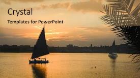  Presentation with cairo - Presentation having orient - cairo - sunset background and a yellow colored foreground