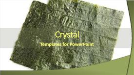  Presentation with white sheet - Beautiful PPT layouts featuring orient - green nori sheet isolated backdrop and a tawny brown colored foreground