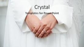  Presentation with bride - Theme with oriental bride preparing for wedding background and a sky blue colored foreground