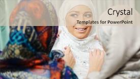  Presentation with bride - Audience pleasing presentation consisting of oriental bride preparing for wedding backdrop and a lemonade colored foreground