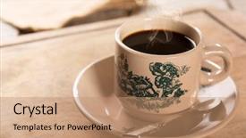  Presentation with chinese traditional - Slide deck having oriental chinese kopitiam style dark background and a coral colored foreground