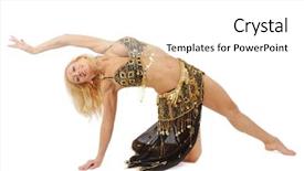  Presentation with wedding invitation black and gold - Beautiful presentation theme featuring oriental costume dancing belly-dance backdrop and a  colored foreground