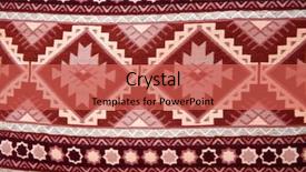  Presentation with wool - Slides with oriental craft - texture of berber traditional wool background and a red colored foreground