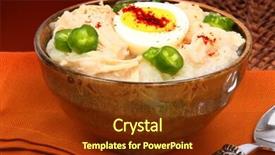  Presentation with korean - Audience pleasing presentation consisting of oriental food free - american korean style dukjuk chicken backdrop and a tawny brown colored foreground