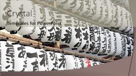  Presentation with lanterns - Theme consisting of oriental lanterns background and a light gray colored foreground