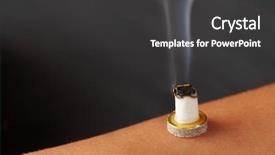  Presentation with smoking - Amazing slide deck having oriental medicine - professional smoking mini moxa stick backdrop and a dark gray colored foreground