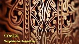  Presentation with wood texture - Presentation having oriental texture on a wood background and a tawny brown colored foreground