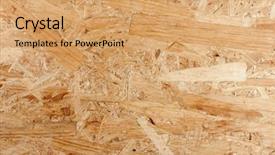  Presentation with wood board - Presentation consisting of oriented strand board construction background and a coral colored foreground