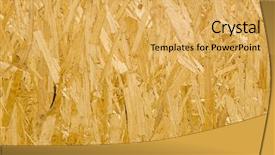  Presentation with popular - PPT theme consisting of oriented strand board osb popular background and a yellow colored foreground