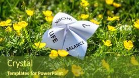  Presentation with vacation - Colorful presentation enhanced with origami-fortune-teller-on-vacation backdrop and a tawny brown colored foreground
