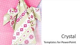  Presentation with angel - Audience pleasing slide deck consisting of origami xmas angel and color papers isolated on white backdrop and a white colored foreground