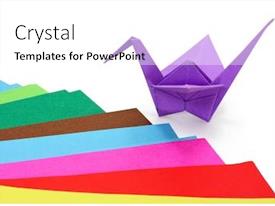 Powerpoint Origami Animation Origami PPT template 26 | CrystalGraphics