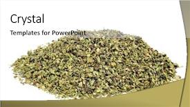  Presentation with oregano - Amazing presentation theme having origan - pile of dried oregano backdrop and a white colored foreground