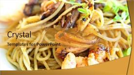  Presentation with spaghetti - Amazing slides having origanal - spaghetti backdrop and a gold colored foreground