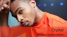  Presentation with generation and african american culture - Slides featuring origin thinking of last game background and a red colored foreground