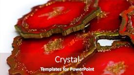  Presentation with art - Cool new slide deck with original-epoxy-resin-art backdrop and a crimson colored foreground
