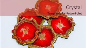  Presentation with art - Presentation theme enhanced with original-epoxy-resin-art background and a red colored foreground