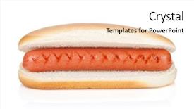  Presentation with dog - PPT theme consisting of abstract fractal background a computer-generated 2d illustration background and a teal colored foreground