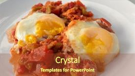  Presentation with capsicum - Amazing presentation theme having originate - shakshouka a popular middle eastern backdrop and a tawny brown colored foreground