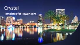  Presentation with night sky - PPT theme consisting of financial trade economics financial graphic background and a seafoam green colored foreground