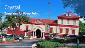  Presentation with malls - Slide set consisting of orlando-fl-feb-6-bizarre background and a teal colored foreground