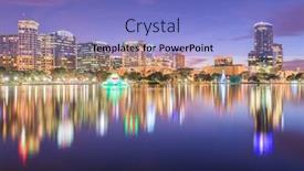  Presentation with orlando florida usa downtown city - Cool new PPT layouts with orlando-florida-usa-downtown-city backdrop and a light blue colored foreground
