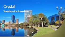  Presentation with urban - Colorful theme enhanced with female doctor listens to the heart through a stethoscope backdrop and a light blue colored foreground