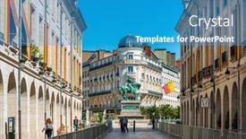  Presentation with equestrian - Presentation consisting of orleans-france-may-8-2018 background and a teal colored foreground